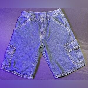 Kids 12 Husky Denim Cargo Shorts